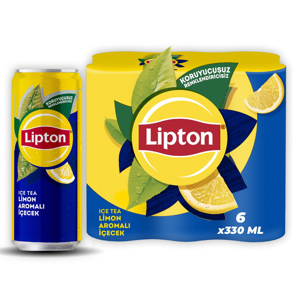 LİPTON SOĞUK ÇAY 6*330 ML. - LİMON